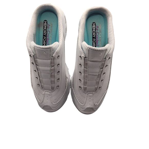 Skechers D'Lites Sneakers White Memory Foam Slip On Excellent Condt Sz 9 - Picture 5 of 10